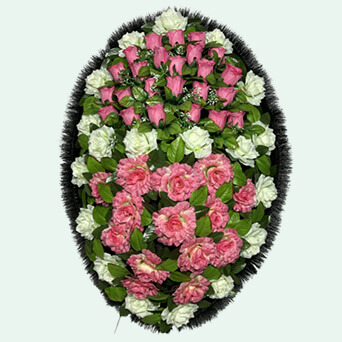 Венок из искусственных цветов